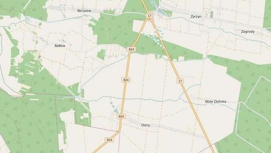 Wypadek koło Żyrzyna. Autobus uderzył w samochód