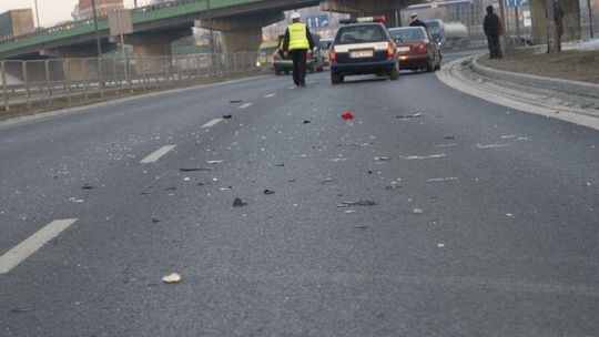 Wypadek na al. Tysiąclecia. Miasto w korku