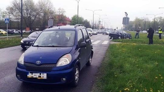 Wypadek na al. Witosa: Fiat zderzył się z toyotą