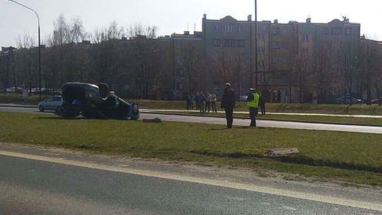 Wypadek na al. Witosa w Lublinie. Zderzyły się dwa samochody