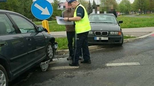 Wypadek na Czechowie. Bmw zderzyło się z hondą