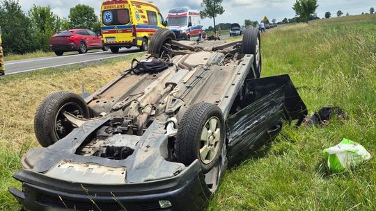 Wypadek na drodze Dęblin-Kock. Jedna osoba zabrana do szpitala