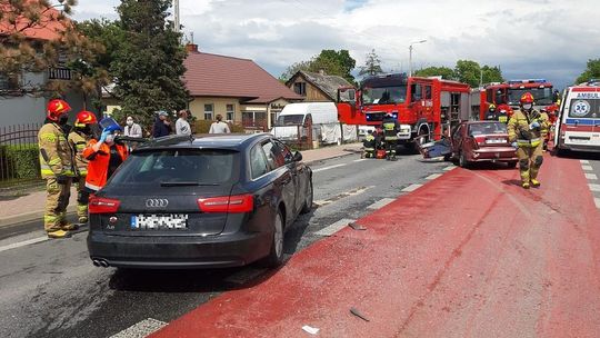 Wypadek na drodze krajowej nr 19 pod Lublinem. Cztery osoby ranne [zdjęcia]