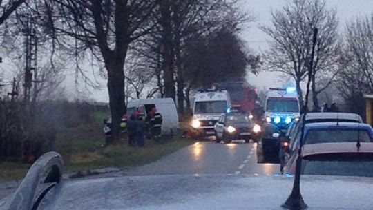 Wypadek na drodze Lublin-Bychawka