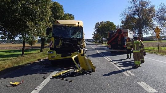 Wypadek na krajowej dwójce. Droga zablokowana niedaleko Białej Podlaskiej