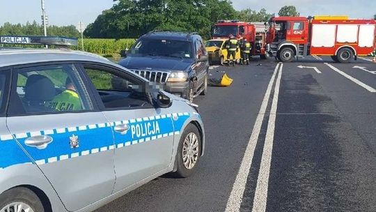 Wypadek na obwodnicy Lubartowa. Zderzyły się dwa samochody