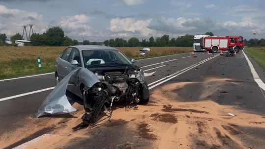 Wypadek na S17. Droga zablokowana