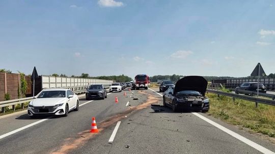 Wypadek na S17. Zderzyły się 4 samochody