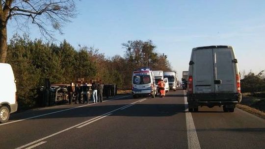 Wypadek na S17. Zderzyły się cztery samochody