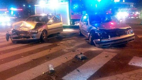 Wypadek na skrzyżowaniu ul. Lotniczej i Drogi Męczenników Majdanka