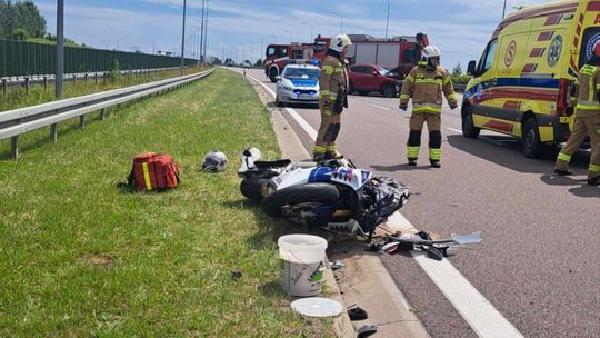 Wypadek na trasie Końskowola - Kurów. Droga zablokowana