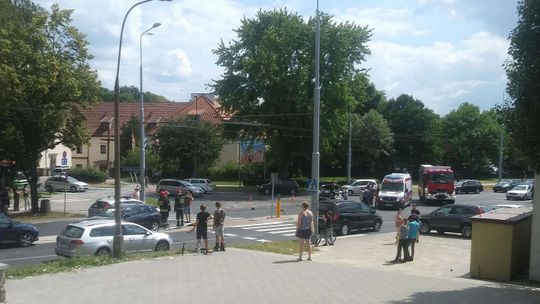 Wypadek na ul. Lwowskiej w Lublinie. Zderzenie dwóch samochodów