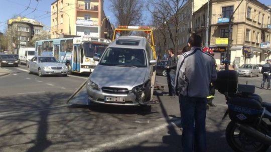 Wypadek na ul. Narutowicza w Lublinie