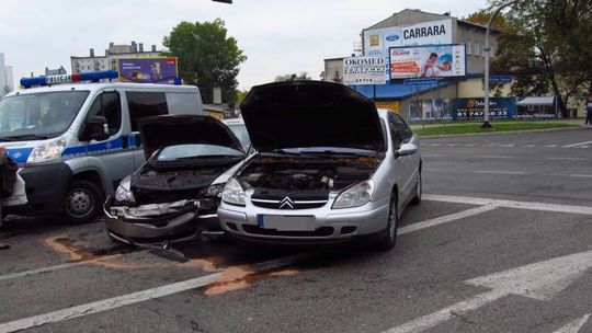 Wypadek na ul. Popiełuszki w Lublinie, utrudnienia drogowe