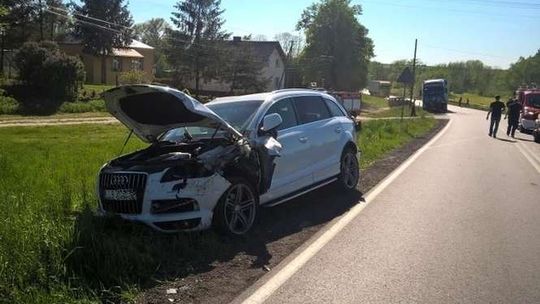 Wypadek pięciu pojazdów w Stoczku Kockim
