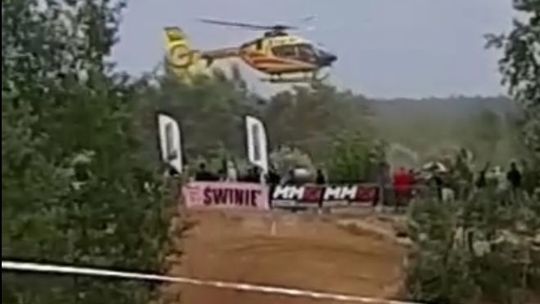 Wypadek podczas zawodów crossowych koło Lubartowa. Zawodnik był reanimowany, trafił do szpitala