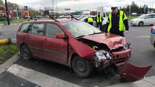 Wypadek przy Zamku w Lublinie. Utrudnienia w ruchu