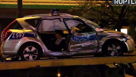 Wypadek radiowozu eskortującego kolumnę BOR z szefem NATO