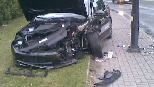 Wypadek trzech aut na ul. Wrotkowskiej w Lublinie (zdjęcia)