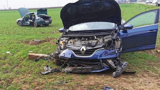 Wypadek w gminie Łaszczów. Dwie osoby w szpitalu