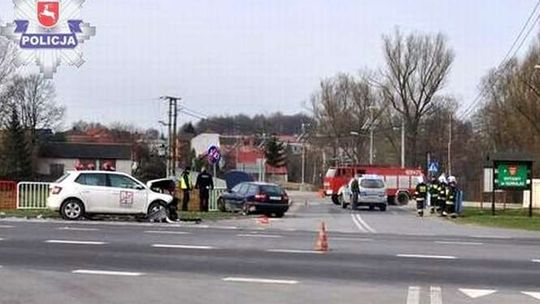 Wypadek w Goraju. Volvo zderzyło się ze skodą