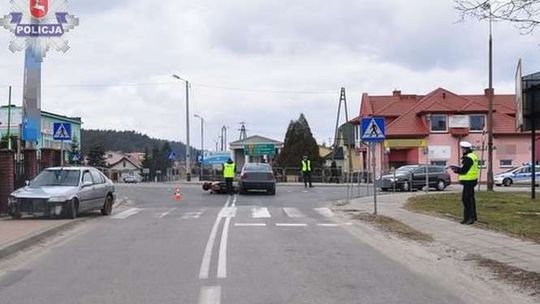 Wypadek w Górze Puławskiej. Honda uderzyła w skuter
