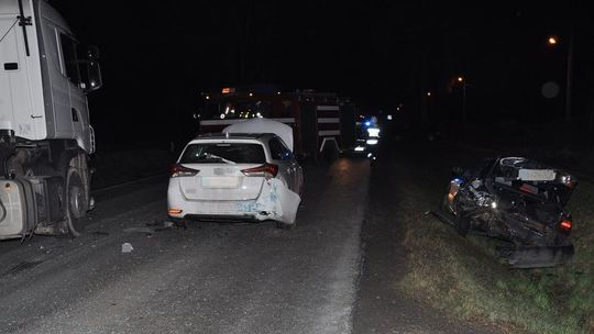 Wypadek w Kowalinie na drodze krajowej nr 74