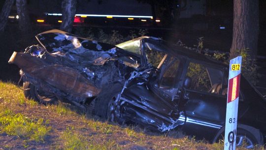 Wypadek w Okunince. 23-latek wpadł po pijanemu już dzień wcześniej