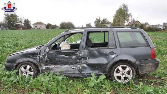 Wypadek w pow. bialskim. Kierowcy byli trzeźwi