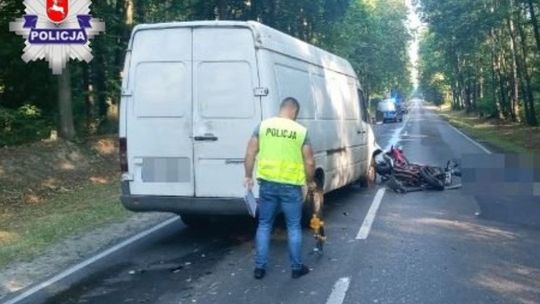 Wypadek w pow. łukowskim. Nie żyje motocyklista