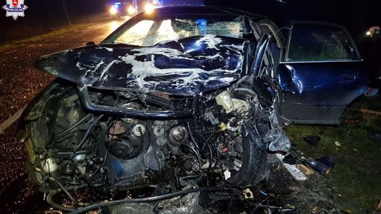 Wypadek w pow. parczewskim: zmarł jeden z kierowców