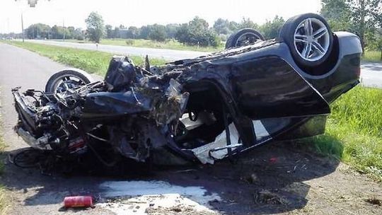 Wypadek w Radzyniu: Obaj byli pijani. Nie chcą się przyznać kto kierował