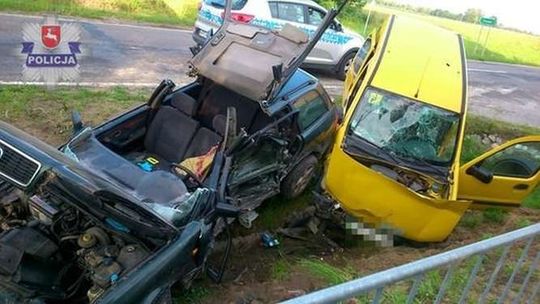 Wypadek w Stawkach. Zajechał mu drogę podczas wyprzedzania