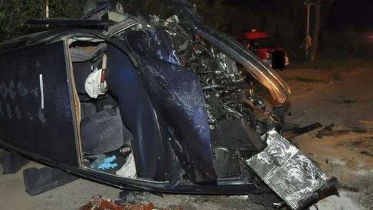 Wypadek w Wiskach. Zginął kierowca BMW (zdjęcia)