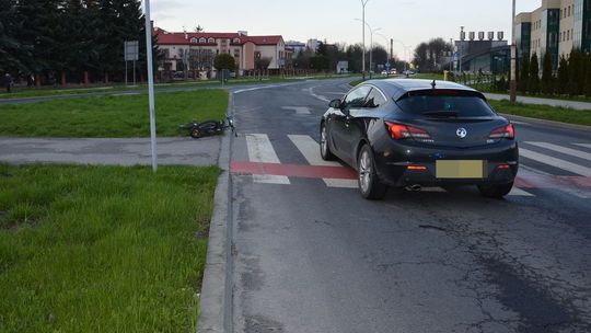 Wypadek w Zamościu. Kierowca samochodu potrącił rowerzystę