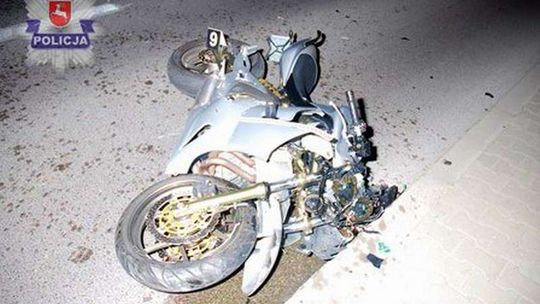 Wypadek w Zamościu. Motocyklista trafił do szpitala