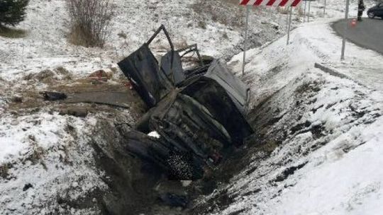 Wypił, pojechał i wpadł do rowu