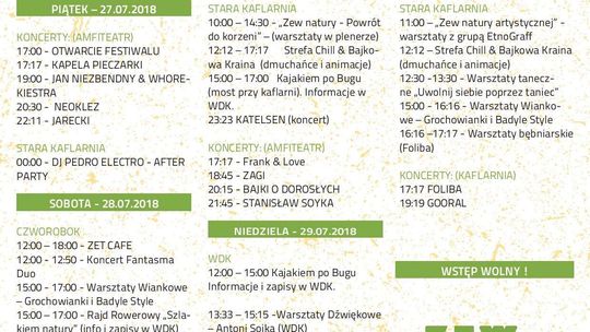 Wypoczynkowo i artystycznie. Festiwal Sztuk Naturalnych "Zew Natury" we Włodawie