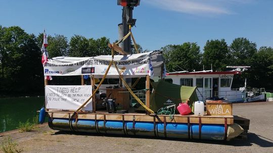 Wyprawa tratwą z lubelskiego nad Morze Czarne. Pana Andrzeja zatrzymała niemiecka policja 