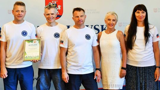 Wysiłek puławskich rowerzystów doceniony w powiecie