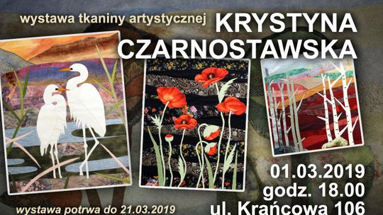 Wystawa tkaniny artystycznej Krystyny Czarnostawskiej w Galerii Krańcowej