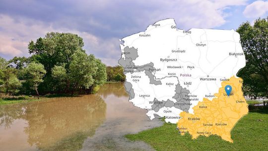 Wzrost poziomu wód i podtopienia lokalne w woj. lubelskim. Ostrzeżenie hydrologiczne