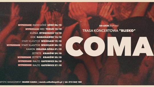 XX-lecie zespołu Coma w Domu Kultury w Lublinie