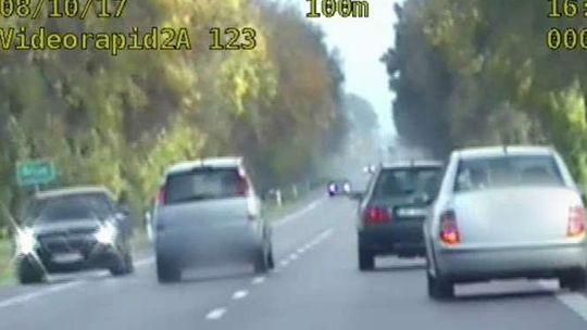 Za taką jazdę 30-latek stracił prawo jazdy