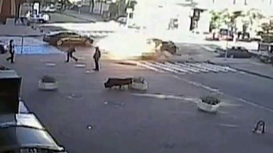 Zabójstwo dziennikarza na Ukrainie. Kamery nagrały moment wybuchu (wideo)