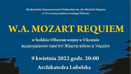 Zagrają "Requiem" Mozarta w hołdzie ofiarom wojny