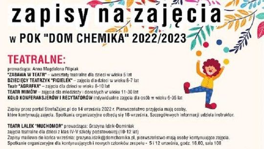 Zajęcia w puławskim Domu Chemika. Można się zapisywać