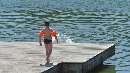 Zakaz kąpieli w zalewie. W wodzie zakwitły sinice