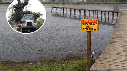 Zalew Zimna Woda wygląda jak śmietnik. Ale odzyska dawny blask. Ruszyły prace