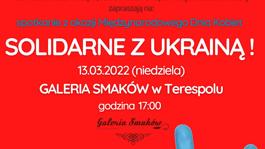 Zamiast Dnia Kobiet solidarność z Ukrainą i zbiórka